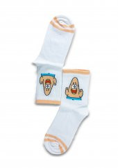 HI-SOCKS DESENLİ RENKLİ 6'LI ÇORAP SETİ - 2