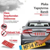 Geseus Plaka Yapıştırma Bandı 3M Güvencesi ile 24Adet 95x30mm 2 Paket - 2