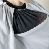 BabyJem Tül Pencereli Emzirme Önlüğü 735 Gri - 4