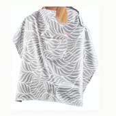 BabyJem Cepli Emzirme Önlüğü 323 Gri Yaprak - 1