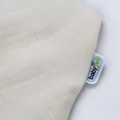 BabyJem Ahşap Diş Kaşıyıcılı Bürümcük Müslin Önlük 736 Ekru - 3