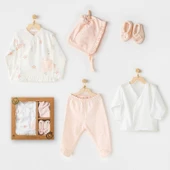 Andywawa AC24340 Hiding Rabbits 5 Parça Hastane Çıkışı Salmon - 1