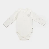 Bibaby Biorganic Koala Jungle Uzun Kol Bebek Body 56973 Gri - 1