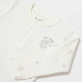 Bibaby Biorganic Koala Jungle Uzun Kol Bebek Body 56973 Gri - 3