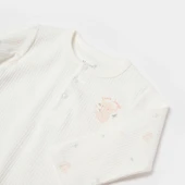 Bibaby Biorganic Koala Jungle Uzun Kol Bebek Body 56973 Pembe - 3