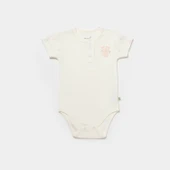 Bibaby Biorganic Koala Jungle Kısa Kol Bebek Body 56972 Pembe - 1