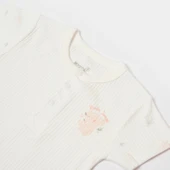 Bibaby Biorganic Koala Jungle Kısa Kol Bebek Body 56972 Pembe - 3