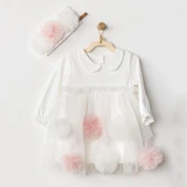 Andywawa AC24500 Dress Band Petit Love Elbise Takım Ekru - 1