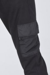 Siyah Erkek Kargo Cepli Eşofman Altı Mascarano - 10