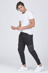 Siyah Erkek Kargo Cepli Eşofman Altı Mascarano - 11