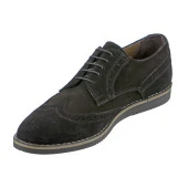 Kahverengi Süet Wingtip Bağcıklı Erkek Ayakkabı - 4