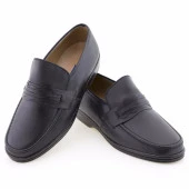 Siyah Burnu Dikişli Kuşaklı Epa Günlük Erkek Ayakkabı thumbnail 1