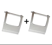 Motek Çamaşır Sepeti Çöp Kovası Yedek Yan Klips 40-80 Litre Uyumlu 2 Adet - 1