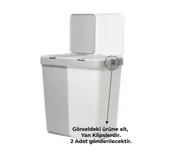 Motek Çamaşır Sepeti Çöp Kovası Yedek Yan Klips 40-80 Litre Uyumlu 2 Adet - 3