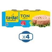 Tada Ayçiçek Yağlı Ton Balığı 3x75 Gr x 4 Adet - 2