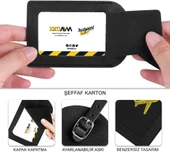 BAVUL VALİZ ETİKETİ 3 ADET , DERİ BAVUL ASKISI , ADRES ETİKETLİ BAVUL İÇİN SEYHAT ÇANTALARINIZI HIZLI BULMANIZ İÇİN. - 5