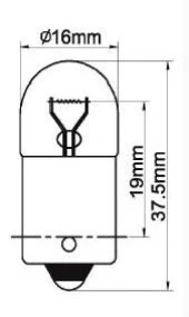 67 5W 12V Ampul 1 Adet Sarı Tek Duy - 2