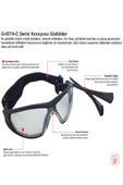 Çok Amaçlı Koruyucu GözlüK G-037A-C Serisi Starline - 2