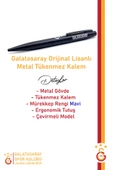 Galatasaray Orijinal Lisanslı Premium Metal Tükenmez Kalem Hediyelik Ahşap Kutulu - 2