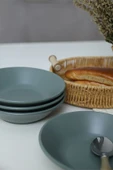 Keramika Mat Yeşil Hitit Yemek Tabağı 18 Cm 6 Adet 322 thumbnail 2