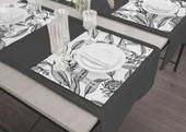 THE MİA FLOWER AMERİKAN SERVİS 6'LI SET 50X35 CM - 2