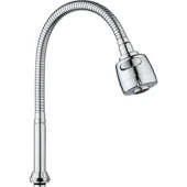 WUVERA Oynar Başlıklı 2 Krom Kubar Fonksiyonlu Spiral Musluk Başlığı - 4