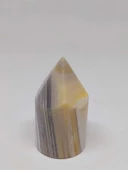 Kalsedon Taşı Kristalize Koleksiyonluk Piramit Uçlu (52998) - 3