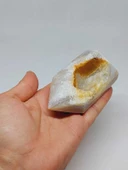 Kalsedon & Akik Druze Taşı Koleksiyonluk Piramit Uçlu (52996) thumbnail 1