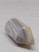 Kalsedon Taşı Kristalize Koleksiyonluk Piramit Uçlu (52998) - 6