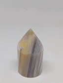 Kalsedon Taşı Kristalize Koleksiyonluk Piramit Uçlu (52998) - 5
