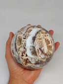 Kalsedon Akik Druze Koleksiyonluk Küre - 1800gram (52958) thumbnail 1