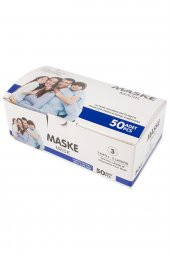 Utrasonik 3 katlı Telli Medikal Maske 50 Ad - 2