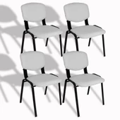 Bekleme Sandalyesi Form (4 Adet) - Beyaz - 1