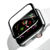 Bufalo Apple Watch 38mm Ekran Koruyucu 3D Kavisli PMMA Nano Siyah Çerçeve - 3