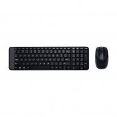 Logitech MK220 Kablosuz Klavye & Mouse Seti-Siyah - 1
