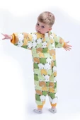 Ayıcık Desen Çocuk Uyku Tulumu Yeşil Uyku Tulum - 4
