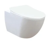 Creavit FE320  Asma Klozet Ve Slim İnci Yavaş Kapanır Klozet Kapağı Beyaz thumbnail 1