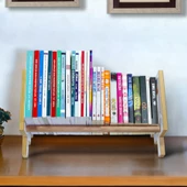 Masaüstü Kitaplık Ahşap Kitap Rafı Organizer Düzenleyici MDF Kitaplık Çocuk Kitaplığı 50cm - 2