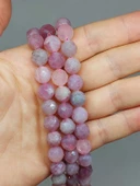 Madagaskar Pembe Kuvars Taşı Royal Quality Faset Kesim Dizi 10mm (52928) thumbnail 1