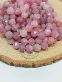 Madagaskar Pembe Kuvars Taşı Royal Quality Faset Kesim Dizi 10mm (52928) thumbnail 2