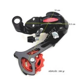 HSGL BİSİKLET ARKA HG-40 VİTES ATTIRICI SİYAH  KULAKSIZ - 3