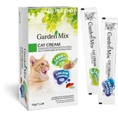 Garden Mix Tavuklu ve Kuzulu Karışık Sıvı Kedi Ödülü 24X15Gr. - 1