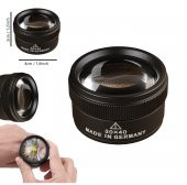 El Tipi 2 Optik Mercekli çok Kaliteli 30x40mm SİYAH Büyüteç (Made In Germany) - 1