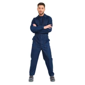 Şensel, Yazlık Kot Tulum, Lacivert -55E1445- İş Elbisesi, UNISEX - 3