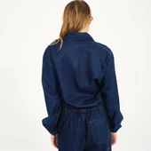 Şensel, Yazlık Kot Tulum, Lacivert -55E1445- İş Elbisesi, UNISEX - 4