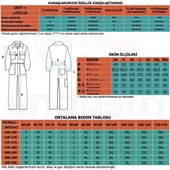 Şensel, Yazlık Kot Tulum, Lacivert -55E1445- İş Elbisesi, UNISEX - 6