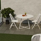 Porsima 1177 Bahçe Balkon Teras Zemin Paspası Banyo Paspası 36lı Dış Mekan Karosu Latte thumbnail 2