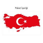 Türkiye Haritası 2 Duvar Sticker, Duvar Dekorasyonu, Duvar Çıkartması - 2