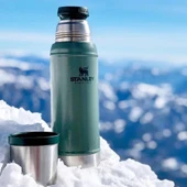 Stanley Legendary Klasik Vakumlu Paslanmaz Çelik Termos 0.47 LT(16 OZ) - Hammertone Green - 5