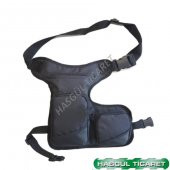 HSGL BEL VE BACAK BAĞLANTILI AYARLANABİLİR SİYAH ÇANTA - 4